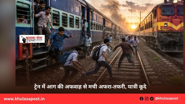 ट्रेन में आग की अफवाह से मची अफरा-तफरी, यात्री कूदे